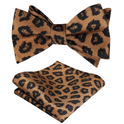 Image of Alizeal Mens 2pcs Solid Self-tied Bow Tie Set