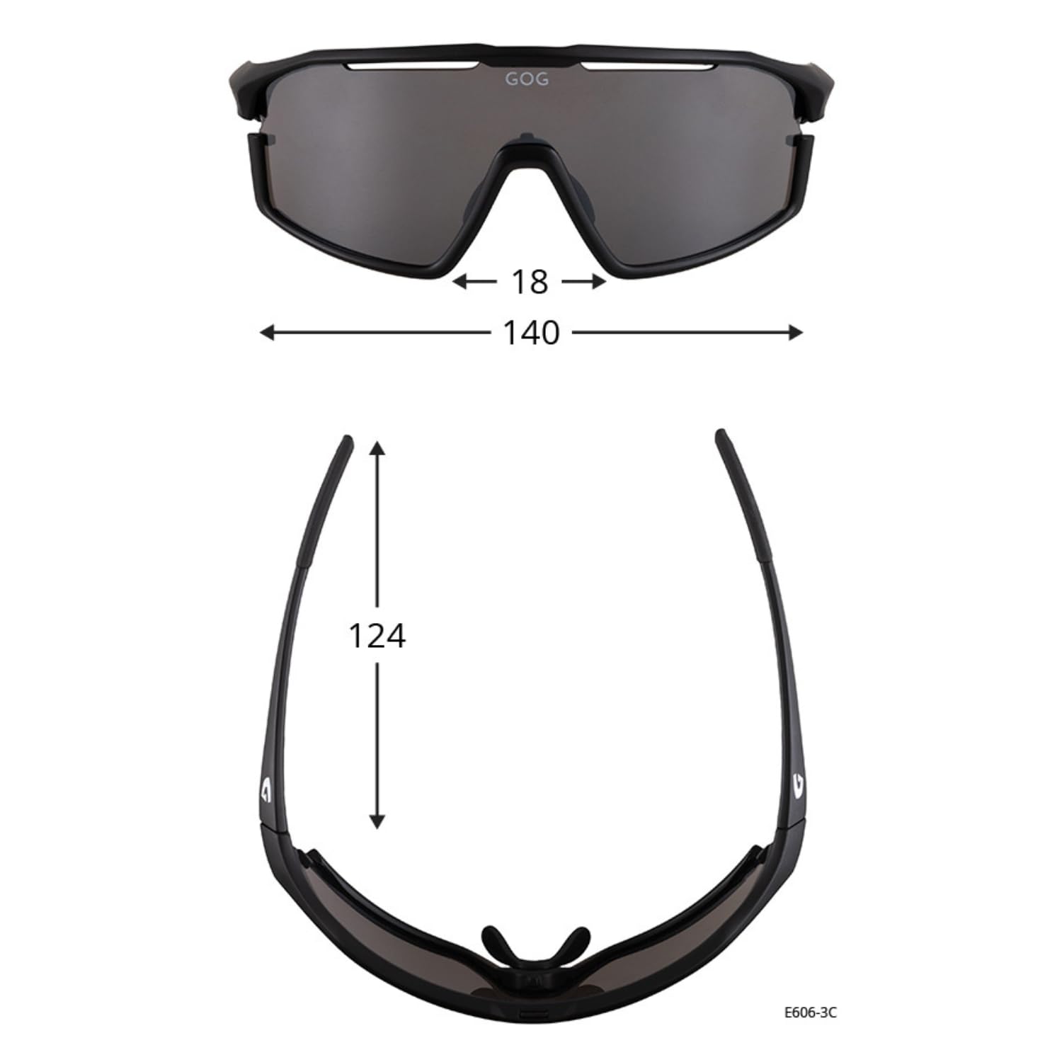 GOG Eyewear Polarisierte Fahrradbrille Sport-Sonnenbrille mit Photochromen Gläsern UV400 Herren Damen