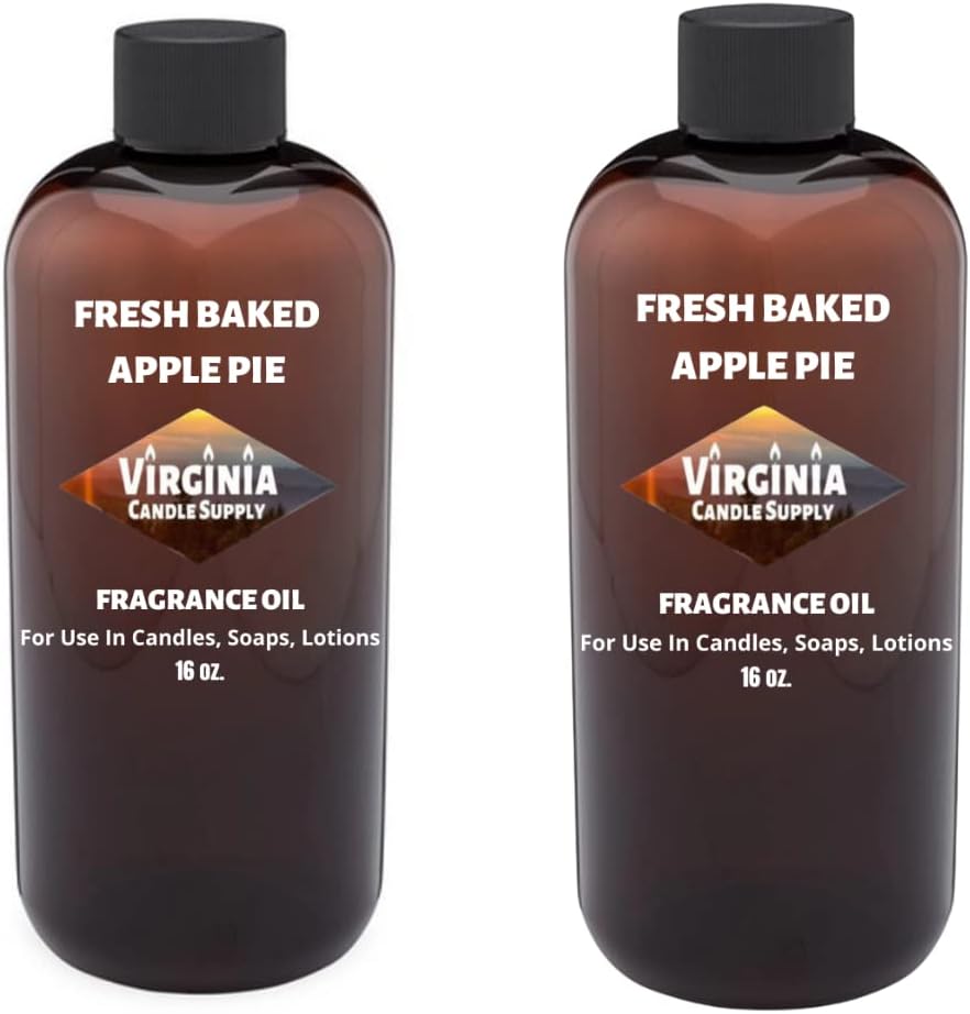Fresh Baked Apple Pie Fragrance Oil (32 oz Bottle) for Candle Making, Soap Making, Tart Making, Room Sprays, Lotions, Car Fresheners, Slime, Bath Bombs