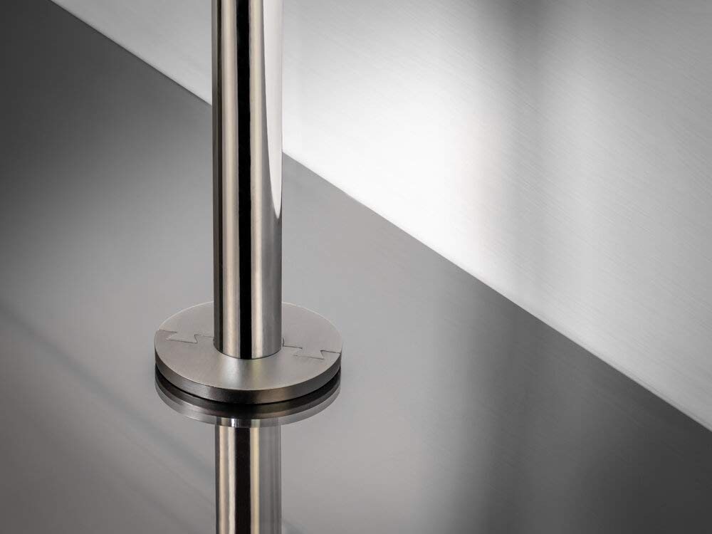 Stairrods Silver Metal Pipe Collar Round Circulus - X1 In Pewter