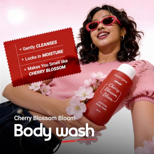 Image of Aqualogica Cherry Blossom Bloom (Hot Girl Essentials) | With Sling Bag & Charms | Perfume Body Wash | Perfume Body Mist | Hydra Gel Moisturizer | Fragrance | Gift Set | Gifting For Valentine's Birthday, Anniversary, Rakhi & Special Occasions | Premium Gift Pack