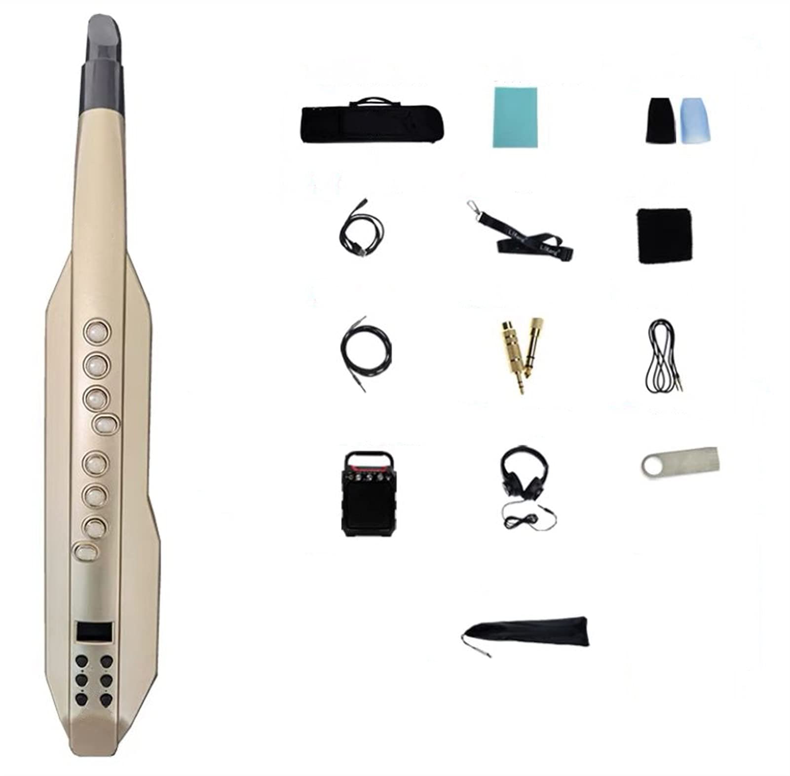 Sax Principianti Kit Sassofono Digital Cerbottana Elettronica Principiante Flauto Sassofono Elettrico Cucurbita Svago Strumento Musicale Strumento a fiato
