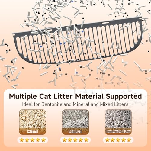 Image of Automatic Cat Litter Box, Open-Top, App Control, 40 Waste Bags | Dual Safety Sensors Protect Cats 2.4G Smart APP & Quiet Motor Auto-Clean Easy Install Washable Parts