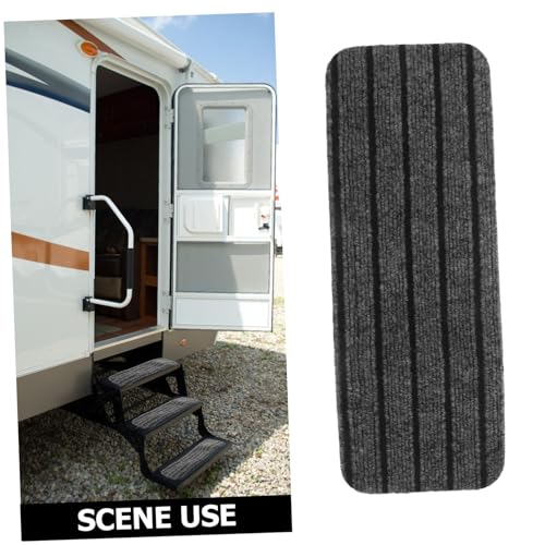 Alfombrillas para escalones de RV Amosfun en tus viajes: peldaños limpios y seguros, 4 piezas 3