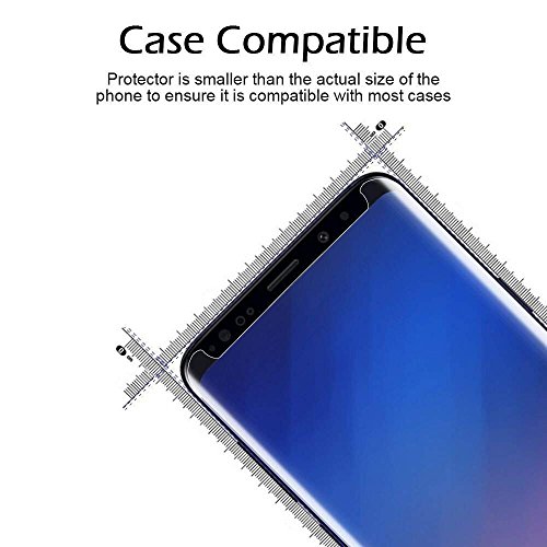 Image of Curved Tempered Glass Design for Samsung S8 plus / S9 plus Advanced Border Less Full Edge to Edge 3D Curved UV Screen Protector and Easy Installation Kit- By Blackwik