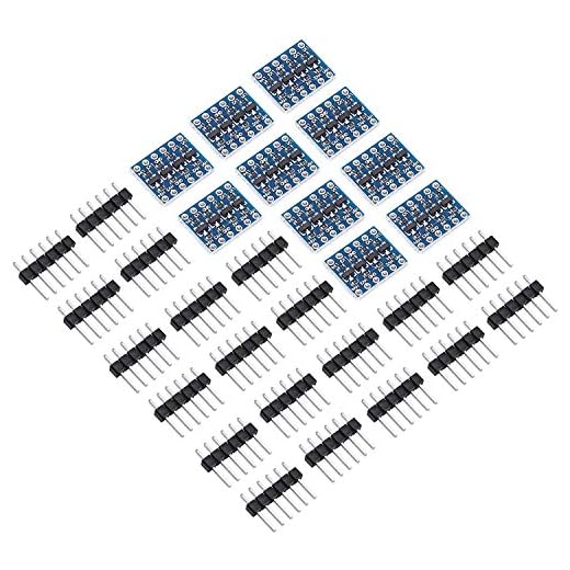 ARCELI 10pcs 4 canales IIC I2C Logic Level Converter Módulo bidireccional 3.3V a 5V Shifter para Arduino