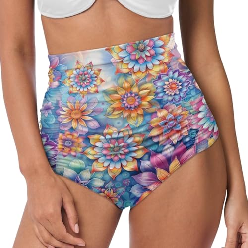 AFPANQZ Womens Swim Shorts High Waisted Slimming Quick Dry Trunks Lightweight High Waisted Swimwear Bottoms2