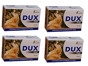 Dux Pet Grooming and Ticks Removal Soap for Dogs Pack of 4 (100 gm Each)