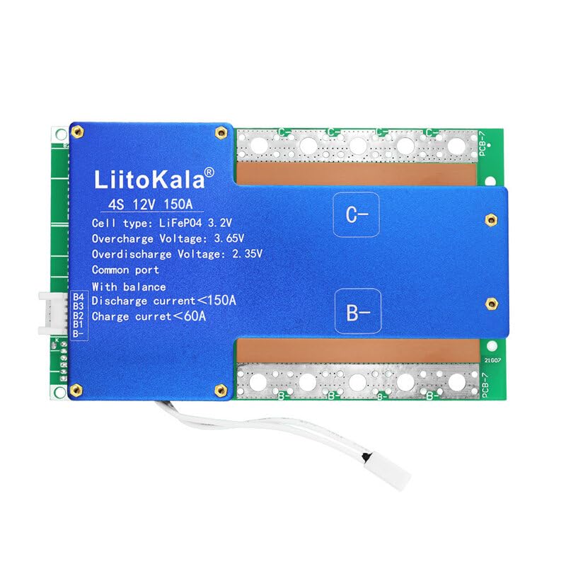 VIDOO Smart BMS 4S 12V Sistema Gestione Batteria Protezione Sovraccarico Alta Capacità Corrente-150A