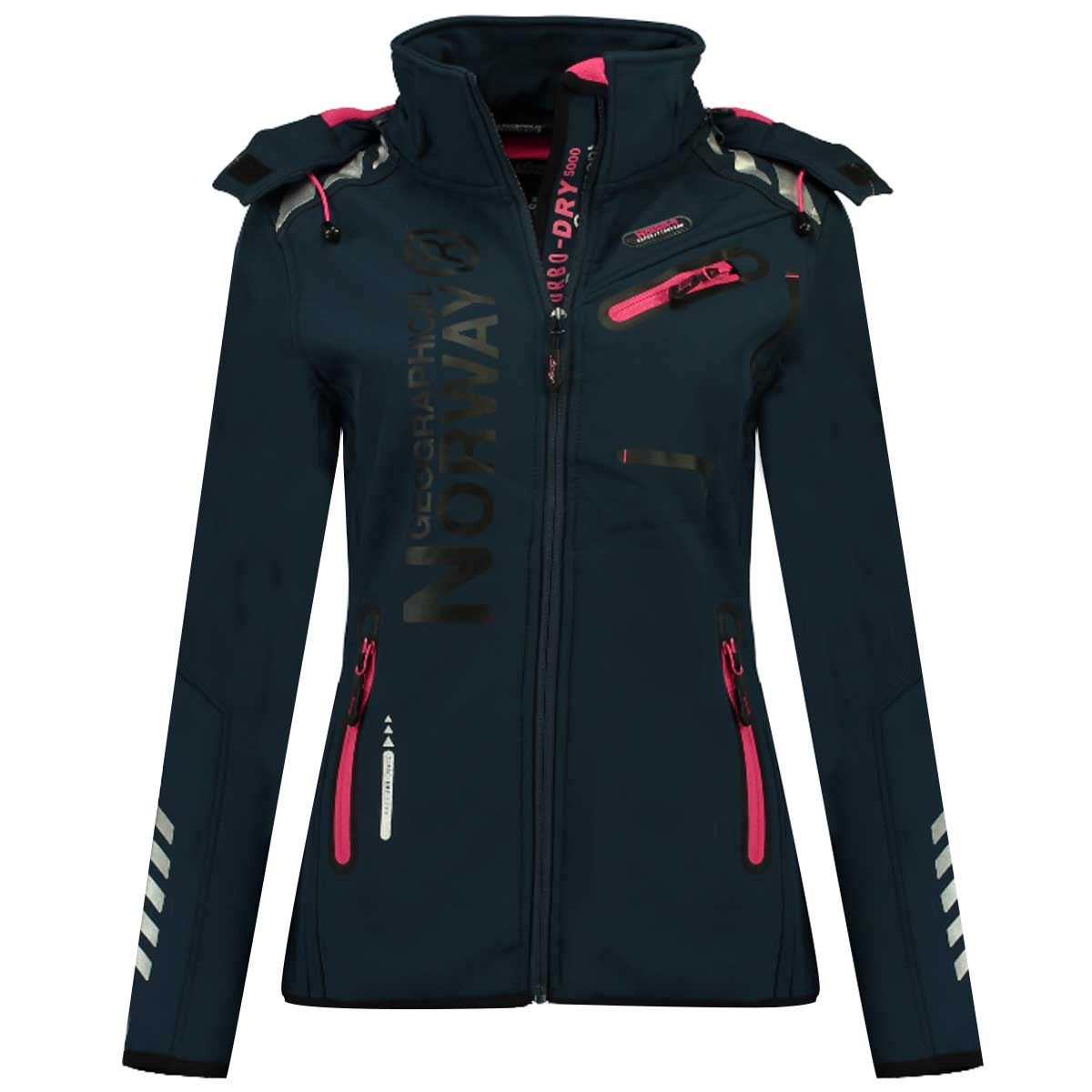 Geographical Norway Damen Softshell Funktions Outdoor Regen Jacke Sport