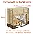 Cozzka 3ft Outdoor Firewood Log Rack Cover Heavy Duty Waterproof Protection Cover for Outdoor Fire Pit Fireplace Logs Holder(Log Rack Not Included)