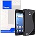 TPU Rubber Skin Case for Samsung Infuse SGH-i997 4G, Black S Shape