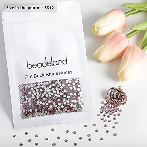 Image of Beadsland Flat Back Crystal Rhinestones,Light Purple, SS12, 1440pcs