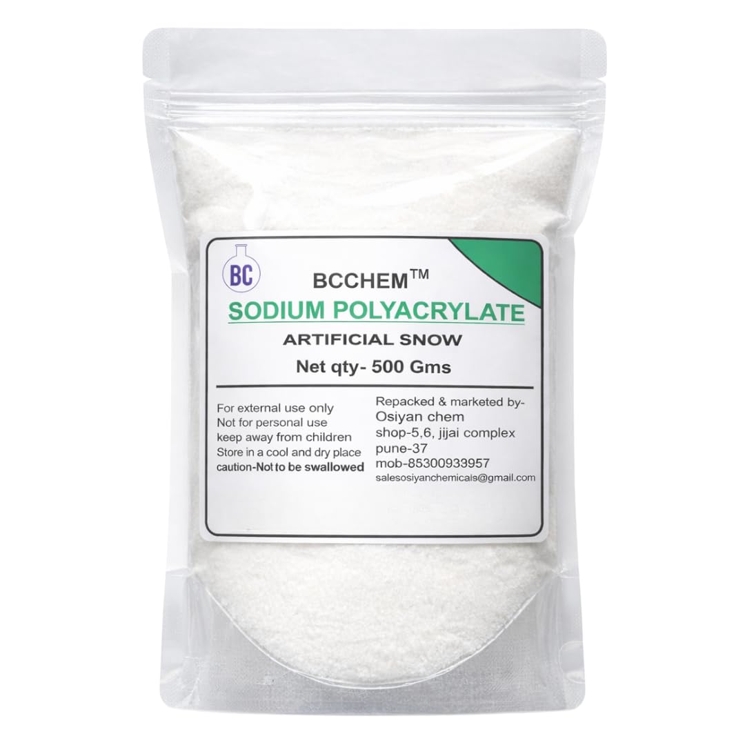 BCCHEM Sodium polyacrylate Powder |Artificial Snow (500 gm)