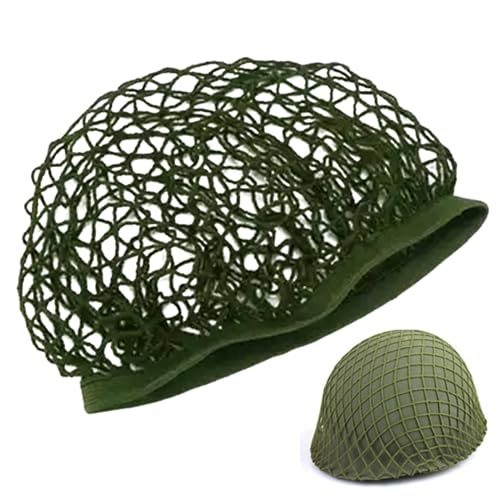 Sombrero de seguridad con red de camuflaje de malla densa para juegos de campo