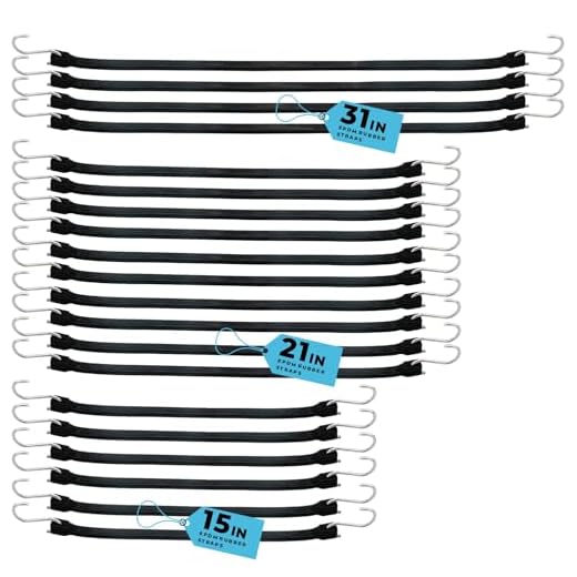 20 Pack Heavy Duty Tarp Bungee Straps