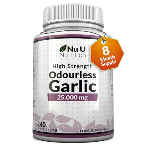 Nu U Nutrition Garlic Capsules 25,000 mg