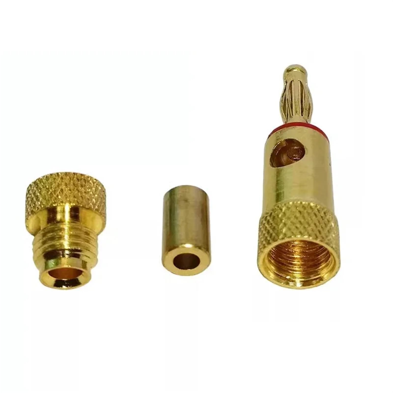 8/40 szt. 4 mm pozłacany kabel muzyczny Banan Adapter Złącze audio głośnika(8 szt. (4 pary))