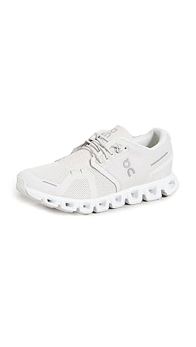 On Women's Cloud 5 Sneakers - 8 - Pearl/White