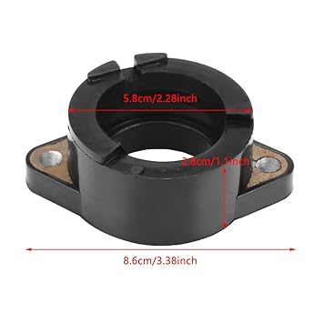 Carb Intake Boot, Intake Manifold Boot, Carburetor Boot Joint, Lightweight Durable Plastic for SR400 LTD/SP 1978-1985 SR400 SR500 TT500 XT500