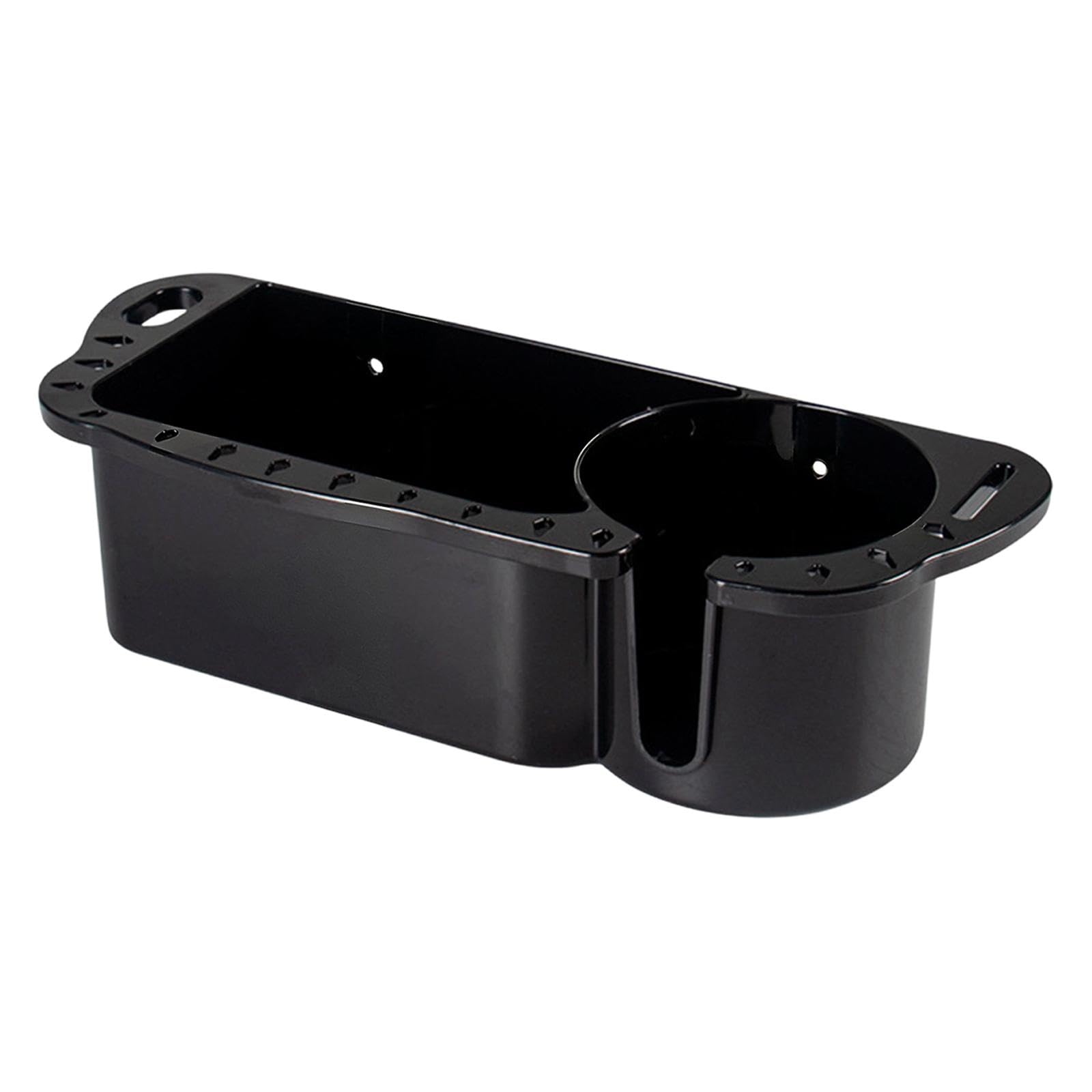 Amagogo Boat Storage Organizer for Fishing Equipment, Multifunctional, Boat Accessories, Marine Drink Holder for Anglers, Black