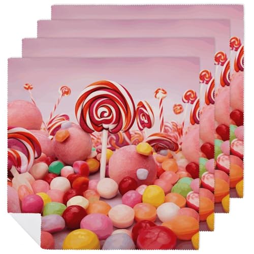 Servilletas de Tela Sweet Candy de 18.7 x 18.7 pulgadas miniatura 1