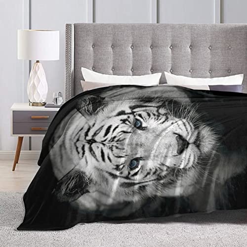 Tiger Blanket Animal Print Blankets Lightweight Soft Cozy Warm Throw Blanket For Boy Girl Chair Bed Gift 60"X50" #TOP1