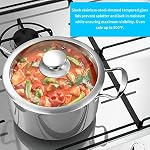 Stainless Steel Pots and Pans Set, 7-Piece Kitchen Cookware Sets with Glass Lids, Stay-Cool Handle, Oven Safe, Works with Induction/Electric and Gas Cooktops, Dishwasher