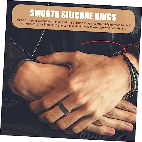 10 anillos de silicona protector para dedos para fitness miniatura 6