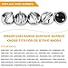 AMI PARTS Fit for G-E Profile Stove Knobs WB03K10303 Gas Stove Knobs Replacements - (Not Universal) Surface Burner Control Knob Replace WB03K10208, AH3486484, EA3486484, 1810427 5-Pack