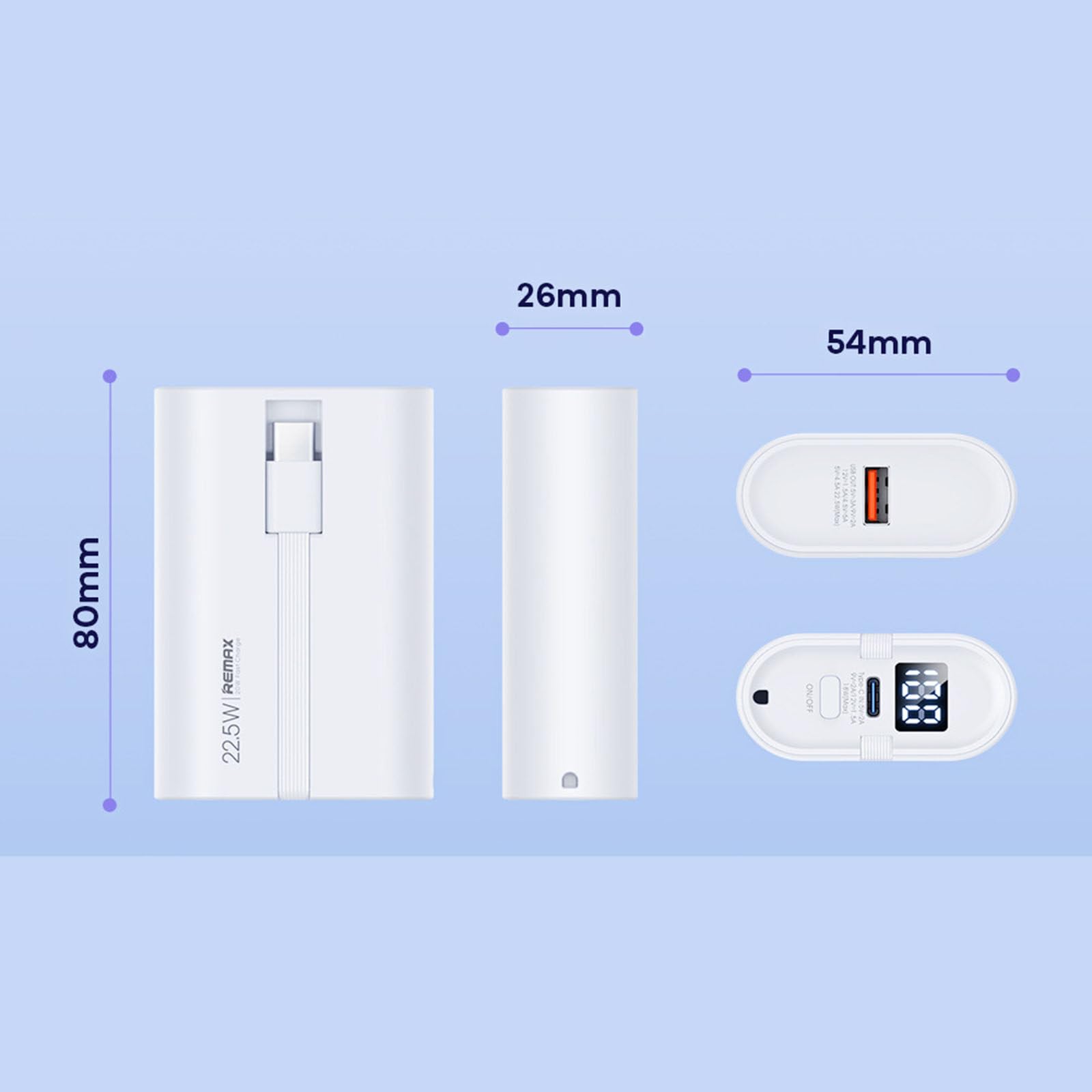 Power Bank 10000 Mah z dwuprzewodowym szybkim ładowaniem PD 20W do telefonu komórkowego Szybkie ładowanie Power Bank,D