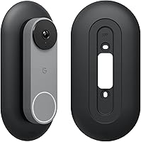 Vista 1 de elago Soporte compatible con Google Nest Hello Video Doorbell Wall Plate (cableado, 2ª y 3ª generación), timbre de puerta, color perfecto para Negro