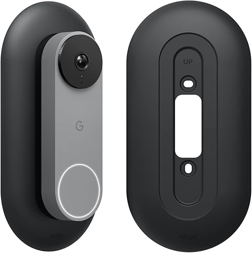 Miniatura 9 de elago Soporte compatible con Google Nest Hello Video Doorbell Wall Plate (cableado, 2. generación), timbre de puerta, color perfecto para combinar