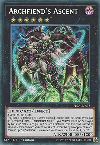 summoned skull alternate - Yu-Gi-Oh! - Archfiend's Ascent - FIGA-EN033 - Secret Rare - 1st Edition - Fists of The Gadgets