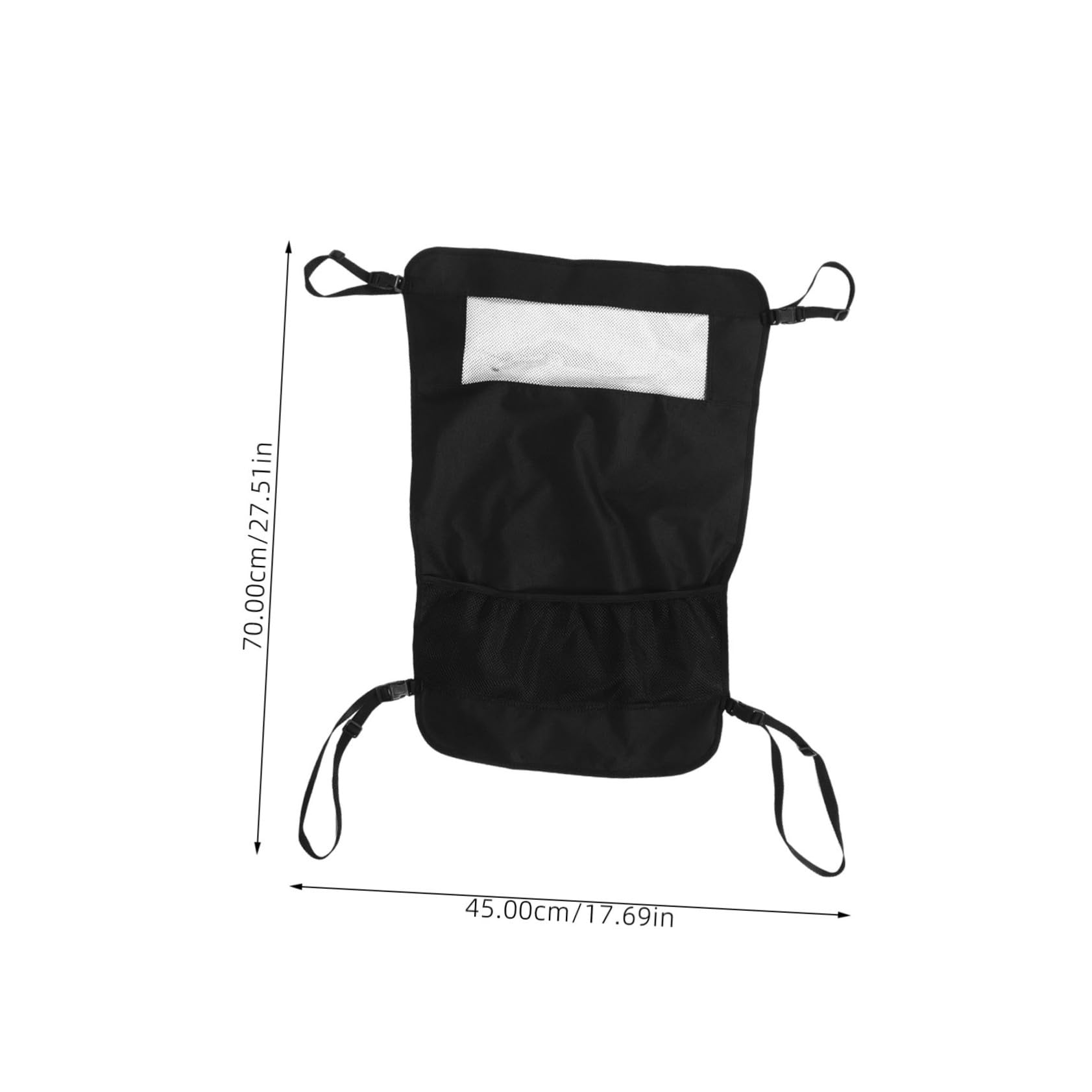 ibasenice Adjustable Pet Car Barrier Black Mesh Dog Isolation Net for Back Seat Effortless Tool Installation Versatile Design Compatible with Various Vehicle Models Safe Travel Accessory