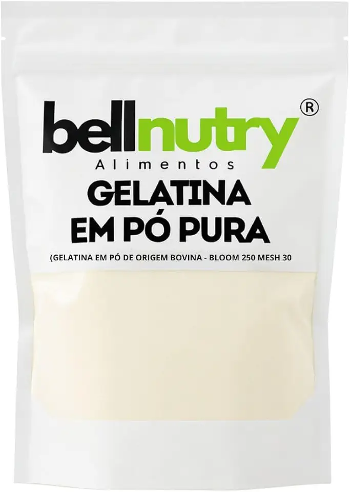 Gelatina Colageno Puro Natural Rica Em Proteina 1kg - Bellnutry Alimentos