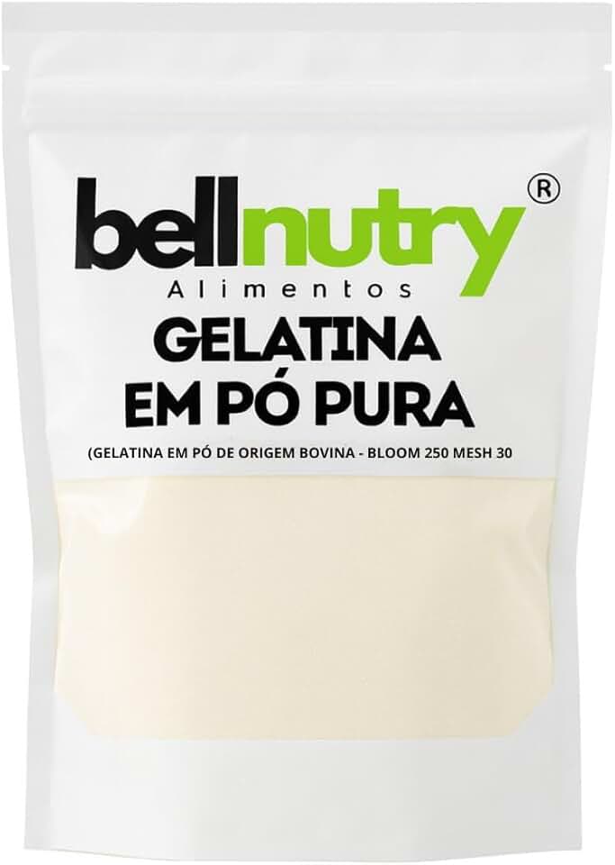 Gelatina Pura Natural Sem Sabor E Incolor 500g