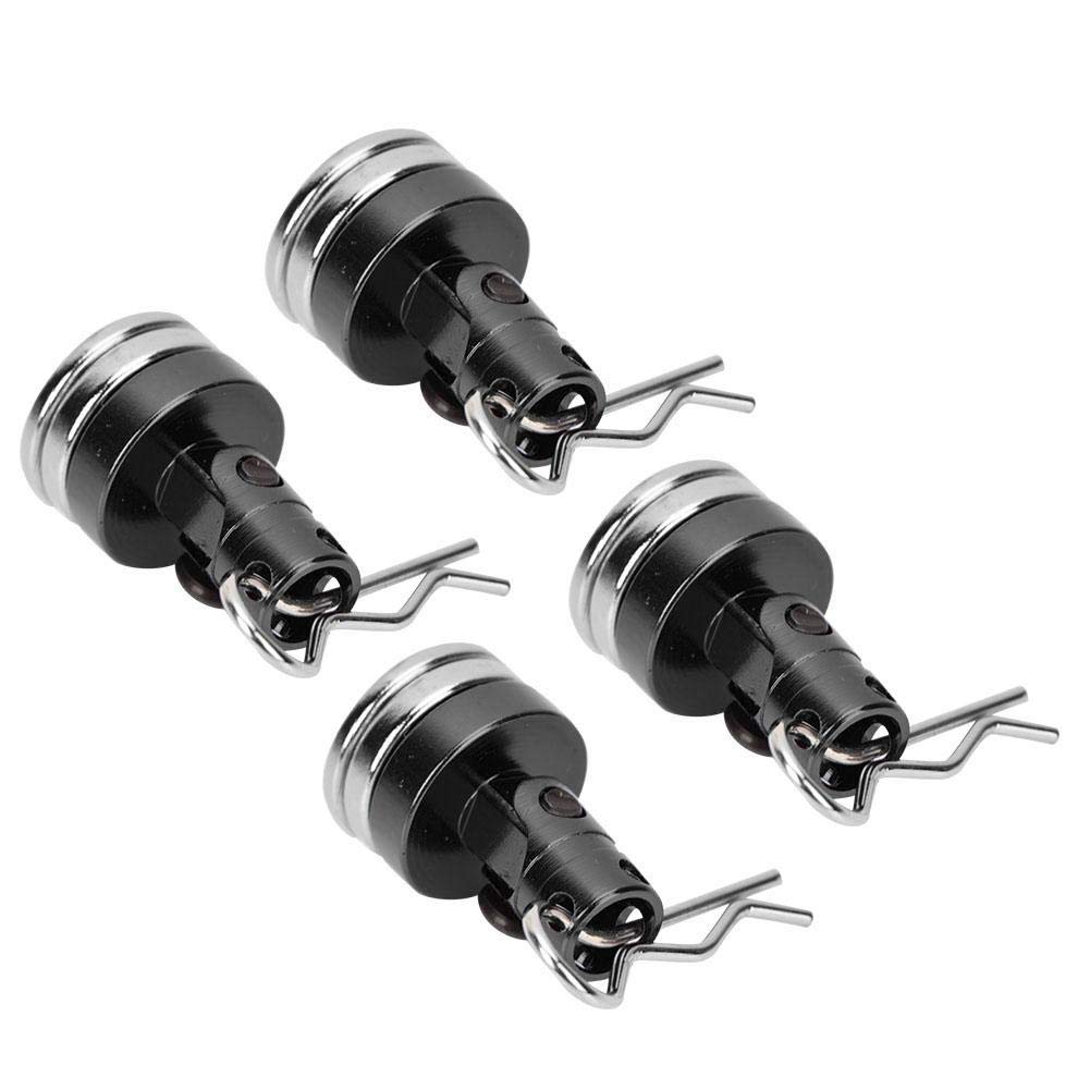 Kolumna RC Car Shell, 4PCS Magnetyczna niewidoczna kolumna Shell kompatybilna z SCX10 4WD HSP 1/10 RC Car z gniazdem (czarny)