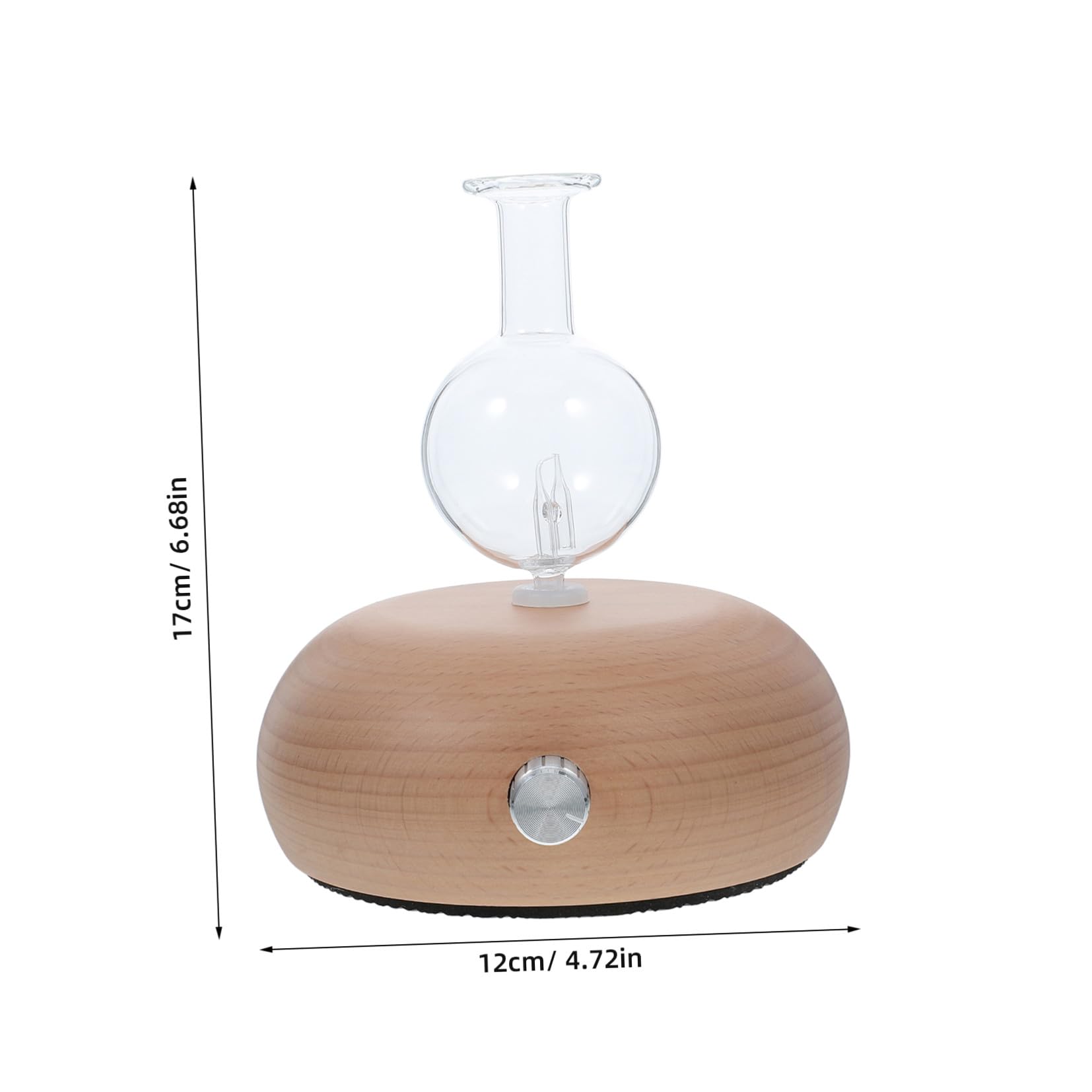 Difusor de Niebla Portátil Aceites Atomizador de Uso con Esenciales de Vidrio Base de Madera de Aromas, Cantidad Ajustable Varios Estilos y para Sala y Oficina Varios Estilos