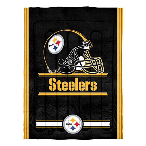 Northwest NFL Pittsburgh Steelers Comforter and Sham Set, Twin, Safety