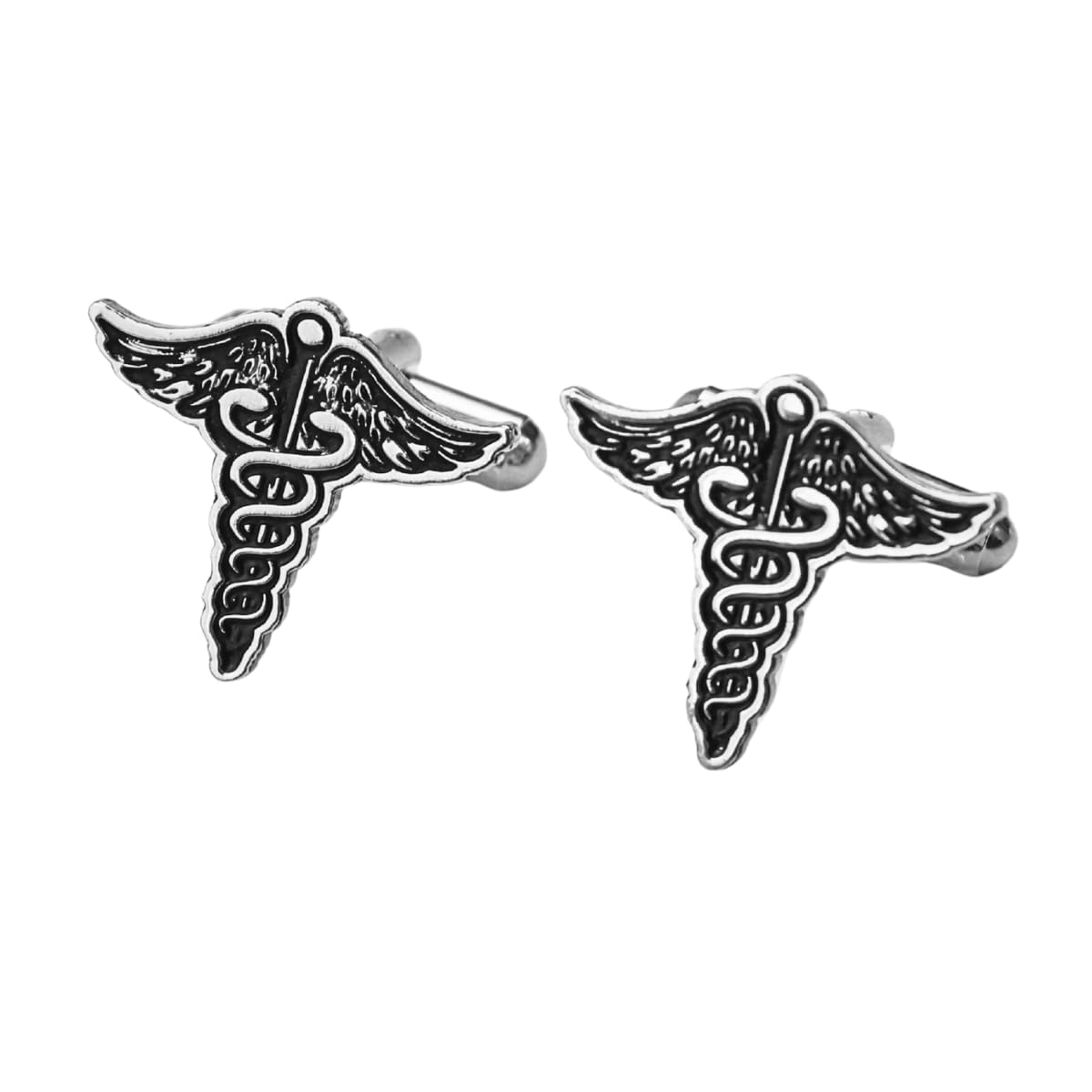 Doctor Cufflinks Set for Men & Women | Antique Medical Symbol Caduceus Cufflink Set | Healthcare Professional Gift for MD, Surgeon, Nurse, Graduates & Med Students-image-49