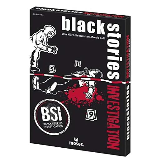 Kartenspiele im Wilden Westen : Karten, Chips und blaue Bohnen 8 moses. - black stories investigation - BSI | Das rabenschwarze Deduktionsspiel