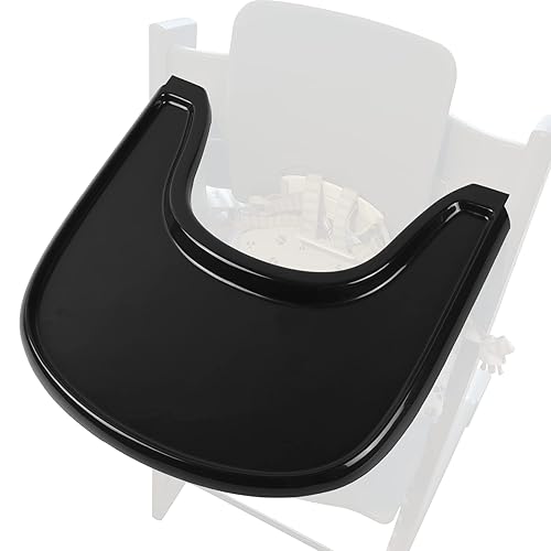 Bandeja para silla alta para bebé compatible con silla Stokke Tripp Trapp, con superficie lisa que proporciona placas de succión con más potencia de
