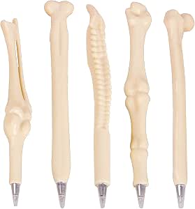 Stylo Bille Os – Stylo Fun En Forme D'Os Noir 0.7 Mm, Idéal Infirmière, Médecin, Étudiant, Cadeau Original