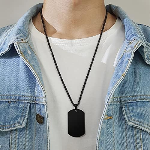 VNOX Army Card Identity Necklace Gift for him Dog Tag Necklace,Boyfriend, Husband, dad Birthday, Anniversary, End of Term Thank You Teacher School Leaving, Fathers Day