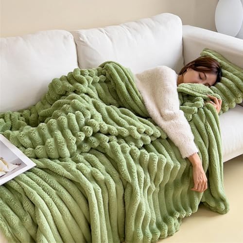 Couverture en fausse fourrure de lapin dos Sherpa isolant et robuste - 2