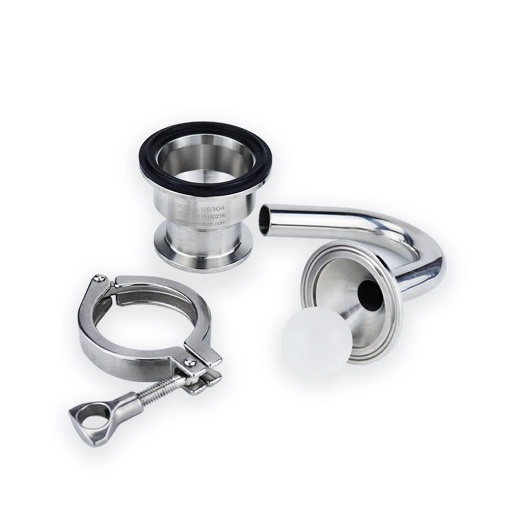 Automatisches Entlüftungsventil Mit Tri-Clamp-Anschluss, Poliertes Entlüftungsventil Aus Edelstahl 316, Vertikale Installation for Industrielle Rohrleitungen Und Behälter, 3/4"-2", 1 Stück(3/4")