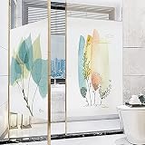 HYHMJ -Folia okienna laserowe przyciemnianie okno winyl salon kuchnia szkło naklejka bez kleju wzorzysta dekoracja folia prywatności, 3,40 * 120 cm