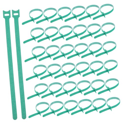 HOMSFOU 100pcs Organizador Reutilizable de Cables Correas de Gancho y Bucle para Electrónica y Cables de Carga Verde Autoadhesivas para Gestión en Casa y Oficina miniatura 1