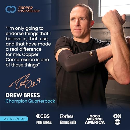Copper Compression CopperFreeze Ankle Sleeve – Hot & Cold Therapy Support for Ankle Pain, Swelling, Sprains, Plantar Fasciitis, and Injury Recovery – 360° Copper Infused Relief for Foot & Heel – One Size - Thumbnail 6